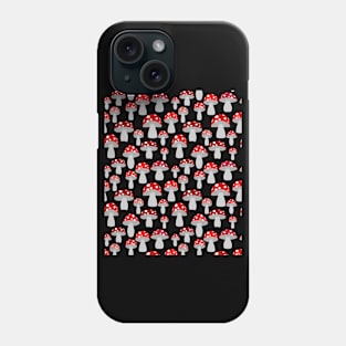 Mushroom Pattern Cute Cottagecore Aesthetic Mycology Fungi Foraging Phone Case