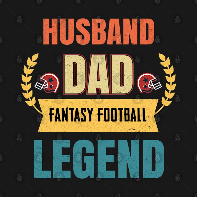 Husband Dad Fantasy Football by Myartstor 