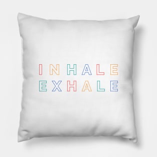 Inhale Exhale, Mindfulness and Meditation Pillow