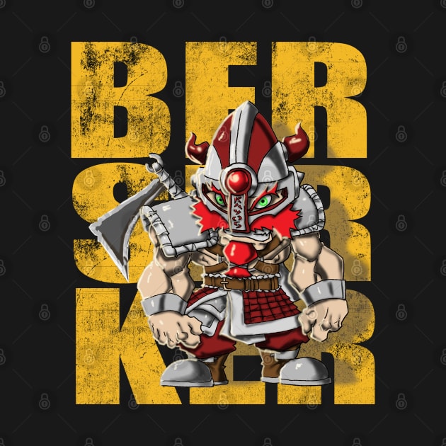 Viking Berserker Chibi Gift Idea by threadshark