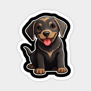 Cute Black Labrador Dog - Dogs Chocolate Labradors Magnet