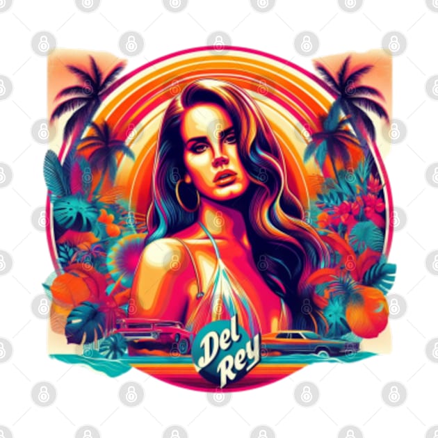 Lana Del Rey - Sunset Beach by Tiger Mountain Design Co.