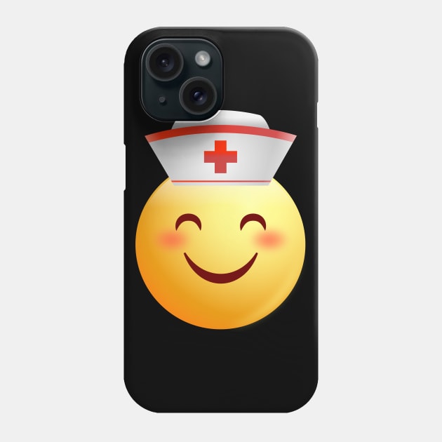 Nurse Emoji Face Shirt Nursing Phone Case by Walkowiakvandersteen