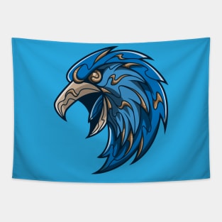 blue and bronze smart eagle hause Tapestry