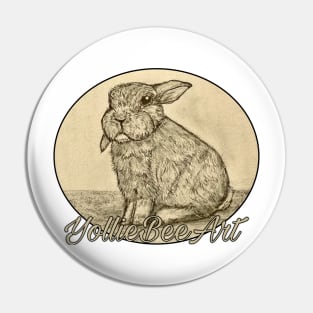 Grumpy Bunny - Limited Release : YollieBeeArt Pin