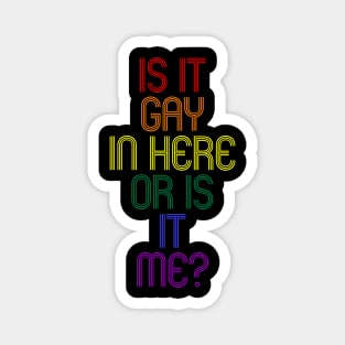 IS IT GAY IN HERE OR IS IT ME? Magnet