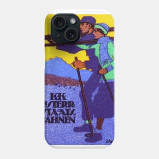 1910 Austrian Ski Poster Phone Case