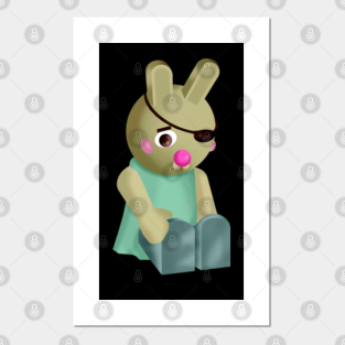 Roblox Piggy Case Posters And Art Prints Teepublic - bunny head roblox roblox bunny piggy