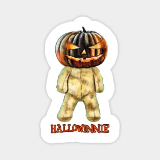 Halloween teddy bear creepy illustration Magnet