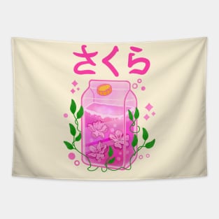 Cherry Blossoms Juice Tapestry