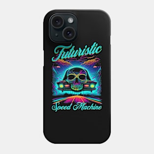 Futuristic Speed Machine Car Skull Phone Case