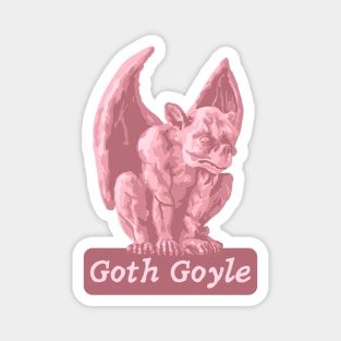 Pink Goth Goyle Magnet