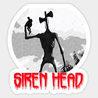 Dabbing Siren Head' Sticker