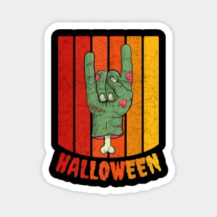 Vintage Retro Distressed Halloween Zombie Hand Scary Costume Magnet