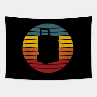 Packout Retro Sunrise Silhouette Design Tapestry