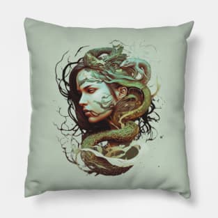 Medusa Deconstructed Stone Cold Beauty Pillow