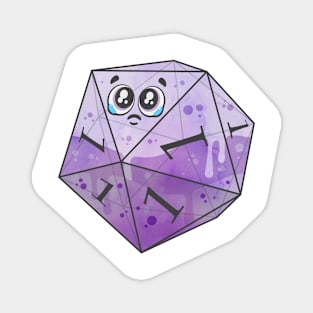 Cursed d20, Vector Art Magnet