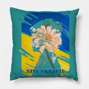 Save ukrainian kids Pillow