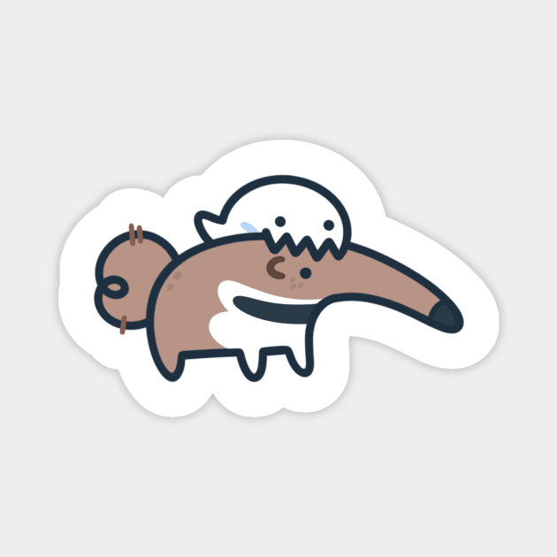 Anteater Ghost Magnet by Eveo