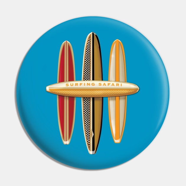 Surfing Safari Pin by Midcenturydave