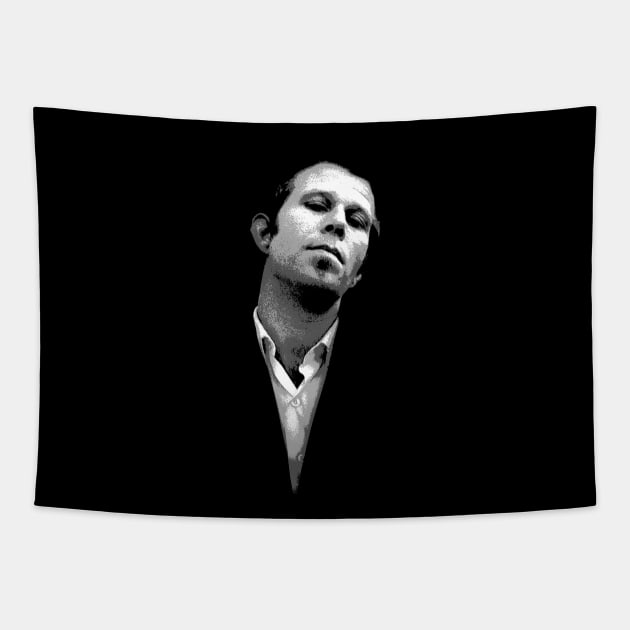 Tom Waits - Retro 2 Tapestry by TheMarineBiologist