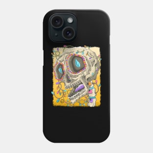 Realistic Colorful Skull - Dia De Los Muertos -The Fall Colors Skull Phone Case