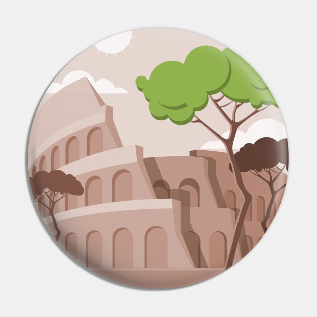 Colosseum Pin by lanaxxart