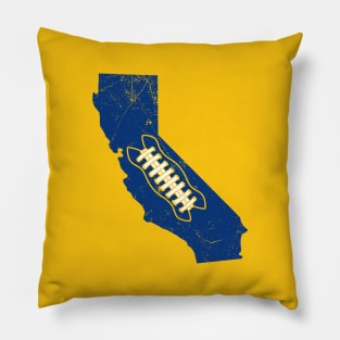 California Football, Retro - Gold Pillow