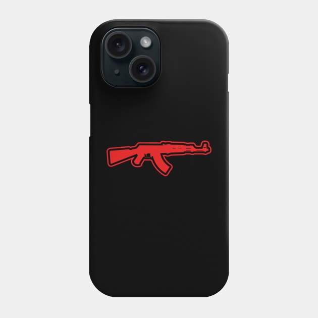 Ak 47 Phone Case by The Blue Factor