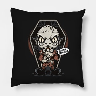 Nosferatu Old 1930s Cartoon Art Vintage Horror Movie Gothic Halloween Vampire Pillow