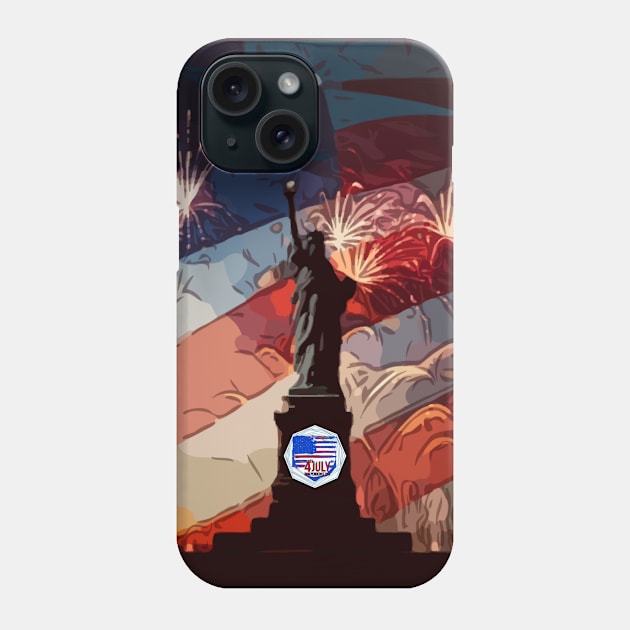 July 4th 1776 independence day Phone Case by FasBytes