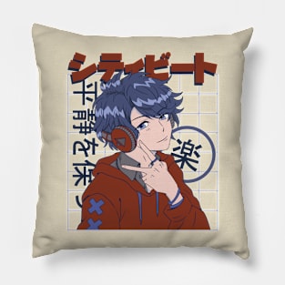 Cute Japanese Anime Guy Pillow