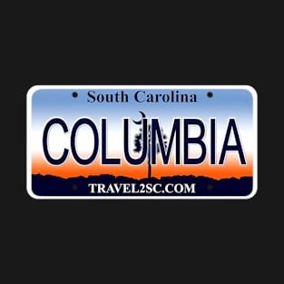 Columbia South Carolina License Plate T-Shirt