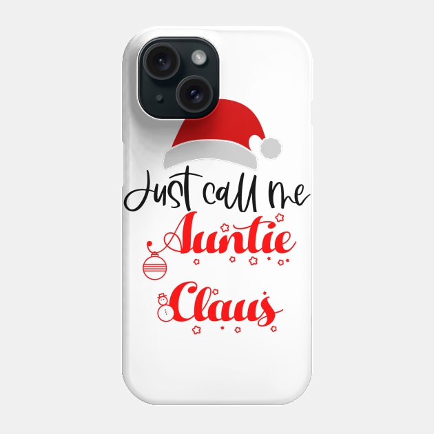 Auntie Claus Phone Case by CindersRose