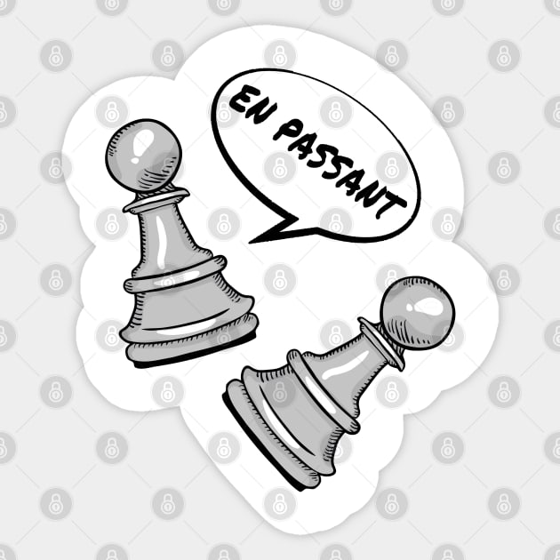 SCHACH CHESS PLAYER : Name An Opening Sticker