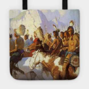 Indian War Party (1925) by NC Wyeth Tote