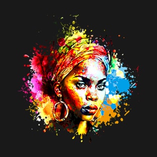 African woman watercolor T-Shirt