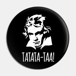 Tatata-taa Funny Ludwig van Beethoven 5th Symphony Classical Pin