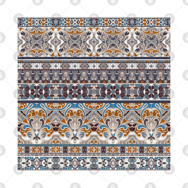 Ethnic patterns in oriental style. by IrinaGuArt