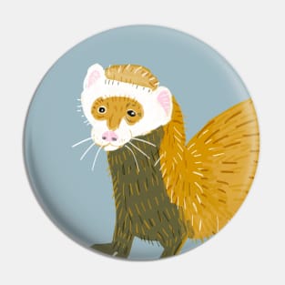 Happy National Ferret Day #4 Ferret lovers Pin