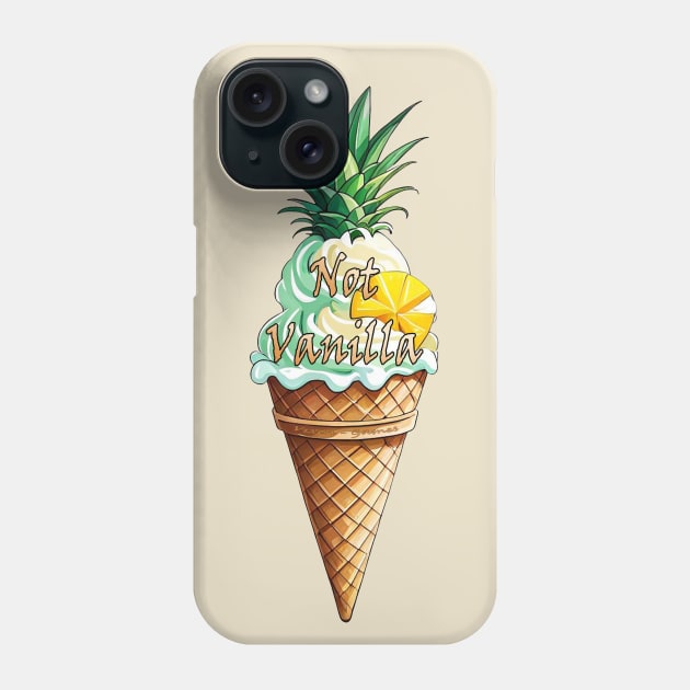 Not Vanilla Ice-cream cone swinger shirt Phone Case by Vixen Games