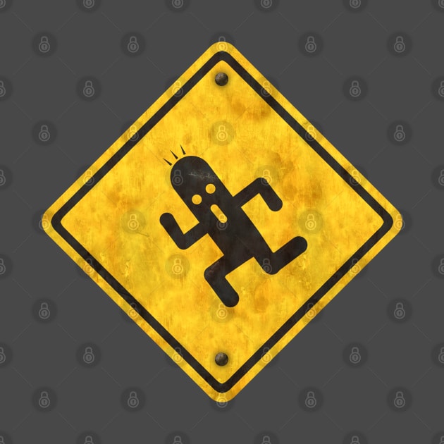 Cactuar Crossing Road Sign by kovachconcepts