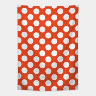 Orange Polka Dots Seamless Pattern 019#001 Tapestry