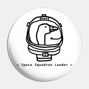 Space Astronaut Goose Portrait Drawing Pin