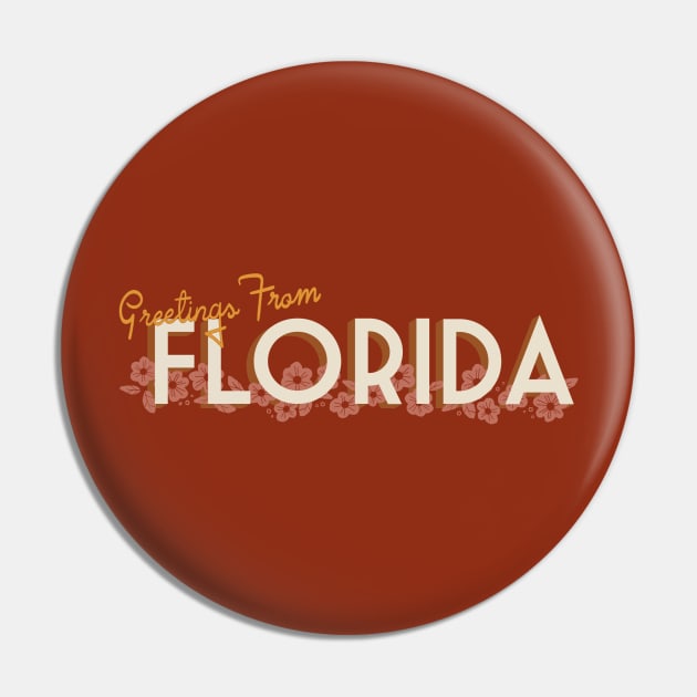 Florida Tourist Pin by Off The Hook Studio