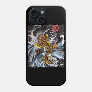 Koi & Dragonfly Playing Phone Case