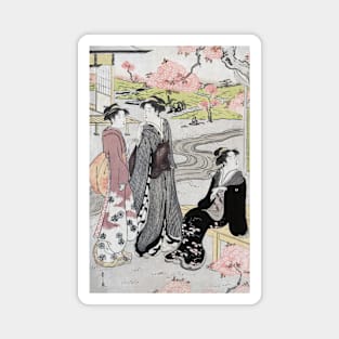 Vintage Japanese Art Magnet