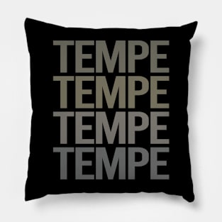 Gray Text Art Tempe Pillow