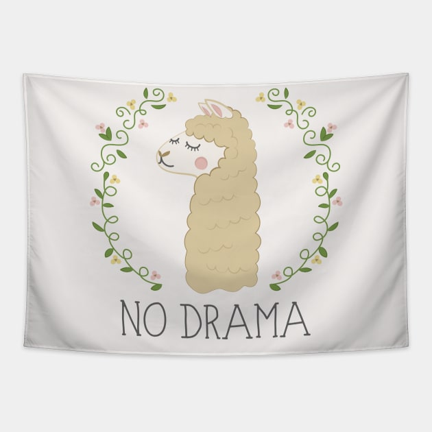 No Drama Llama Tapestry by sixhours