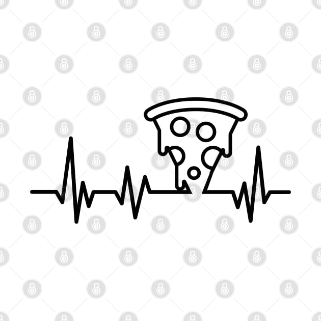 Pizza Lover Pizza Heatbeat Pizza Lifeline by uncommontee